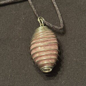 Vintage Cage with Stone Crystal Necklace